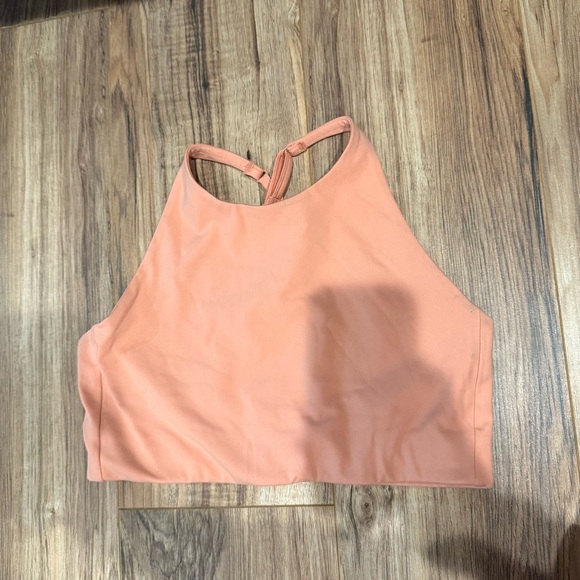 Girlfriend Collective Topanga Sports Bra Sherbert Peach - Picture 2 of 4